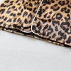 Kids' Cartoon Leopard Print Pajama Set with Short Sleeves