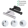 No-Drill Stainless Steel Wall-Mounted Toilet Paper Holder
