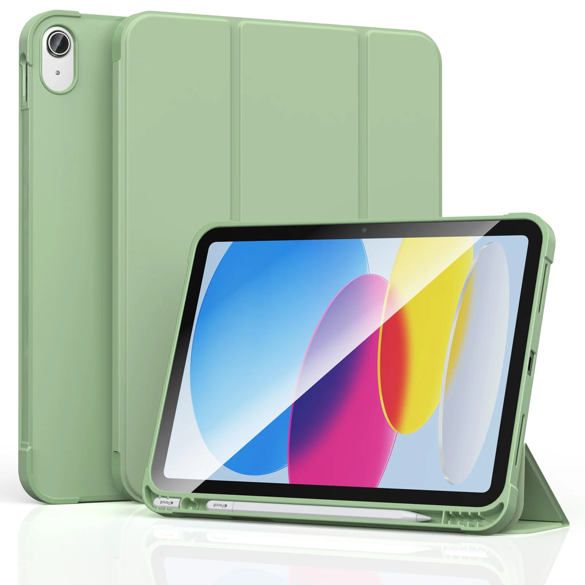 Slim PU Leather Smart Case for iPad 11th Gen (2025) & 10th Gen (2022) with Pencil Holder