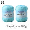 Premium 100% Cotton Yarn – Medium-Fine Weight for All-Season Knitting
