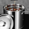 2L Stainless Steel Oil Dispenser with Fine Mesh Filter