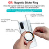 Magnetic Phone Grip and Stand with Silicone Cover