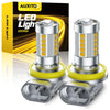 LED Fog Light Bulbs with CANBUS Anti-Flicker Technology