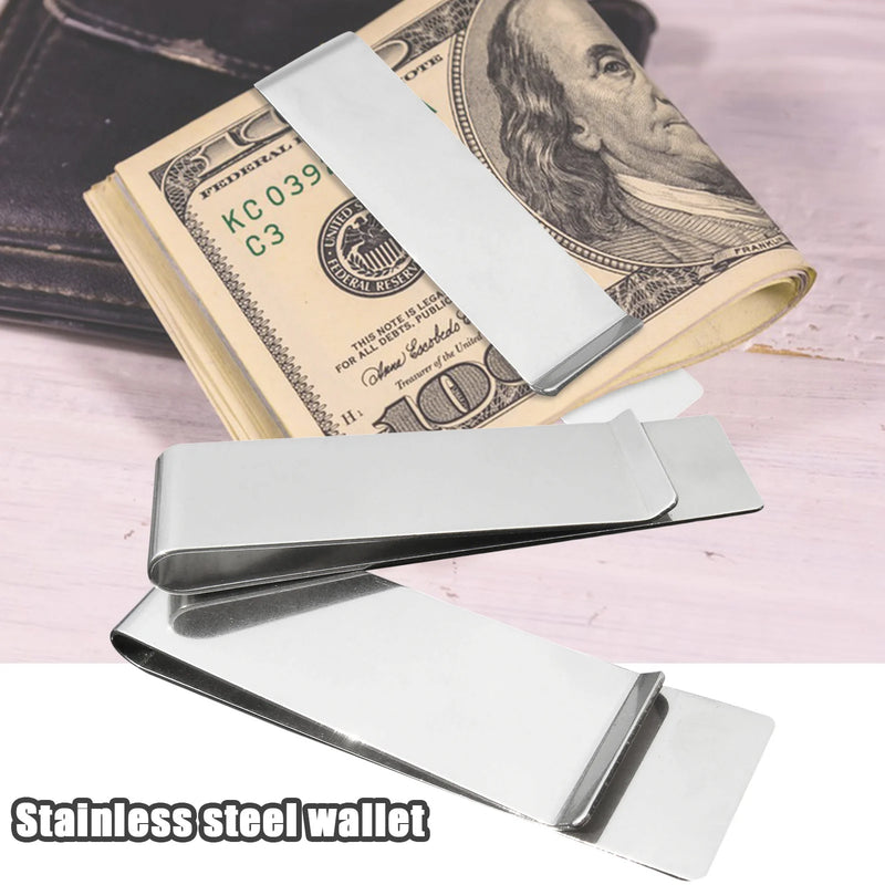 Slim Stainless Steel Money Clip