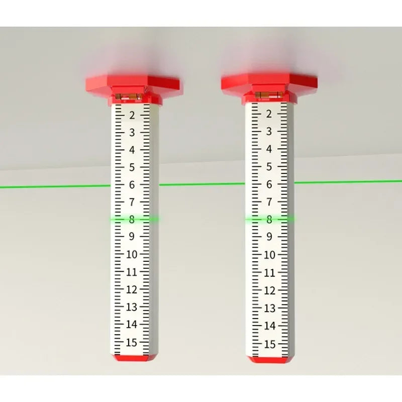 Magnetic Ceiling and Tile Leveling Ruler with Bubble Level
