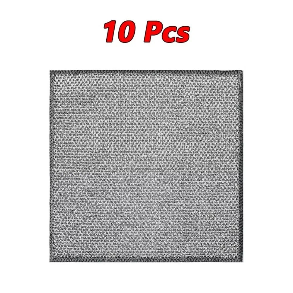 Double-Sided Steel Wire Cleaning Cloths for Kitchen