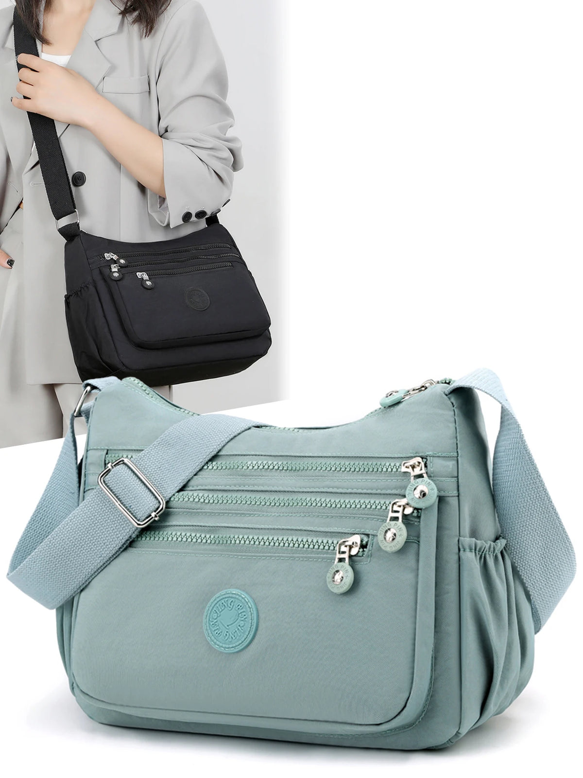 Waterproof Nylon Crossbody Bag for Women