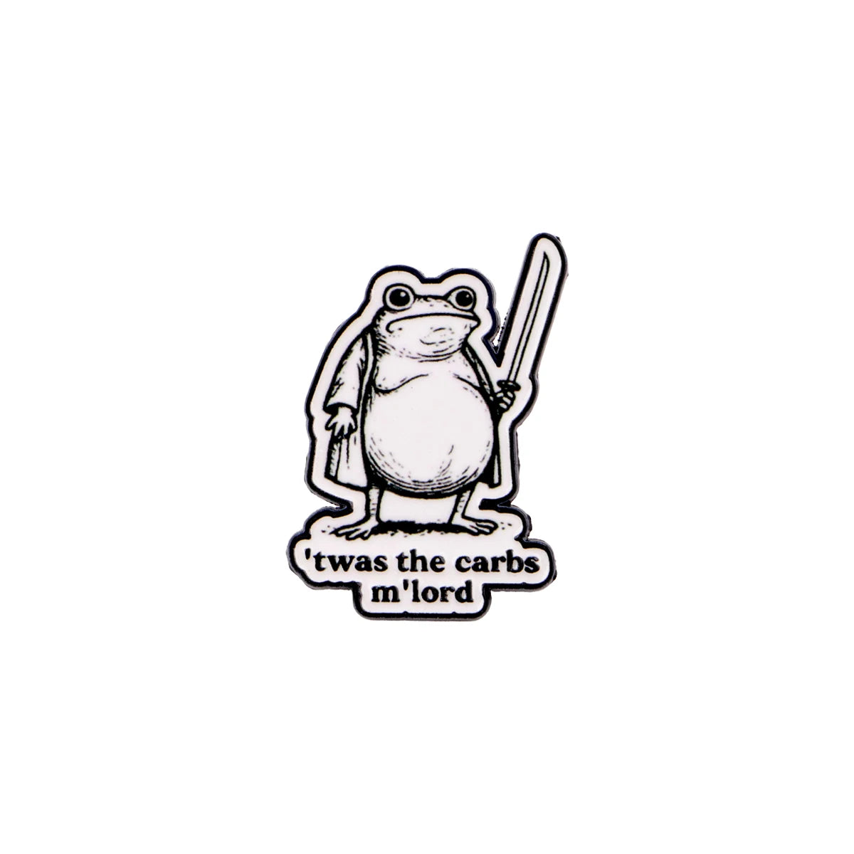 Cute Frog Enamel Pin with Sarcastic Quote