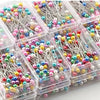 Colorful Glass Head Sewing Pins (100-Piece Set)