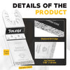 A Tolesa grout removal diamond edge saw blade with a 2 inch dimension and a diagram showing the diamond grit edge.