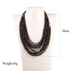 Multi-Layer Boho Bead Choker Necklace
