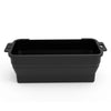 Black reusable silicone grease liners for griddle pans