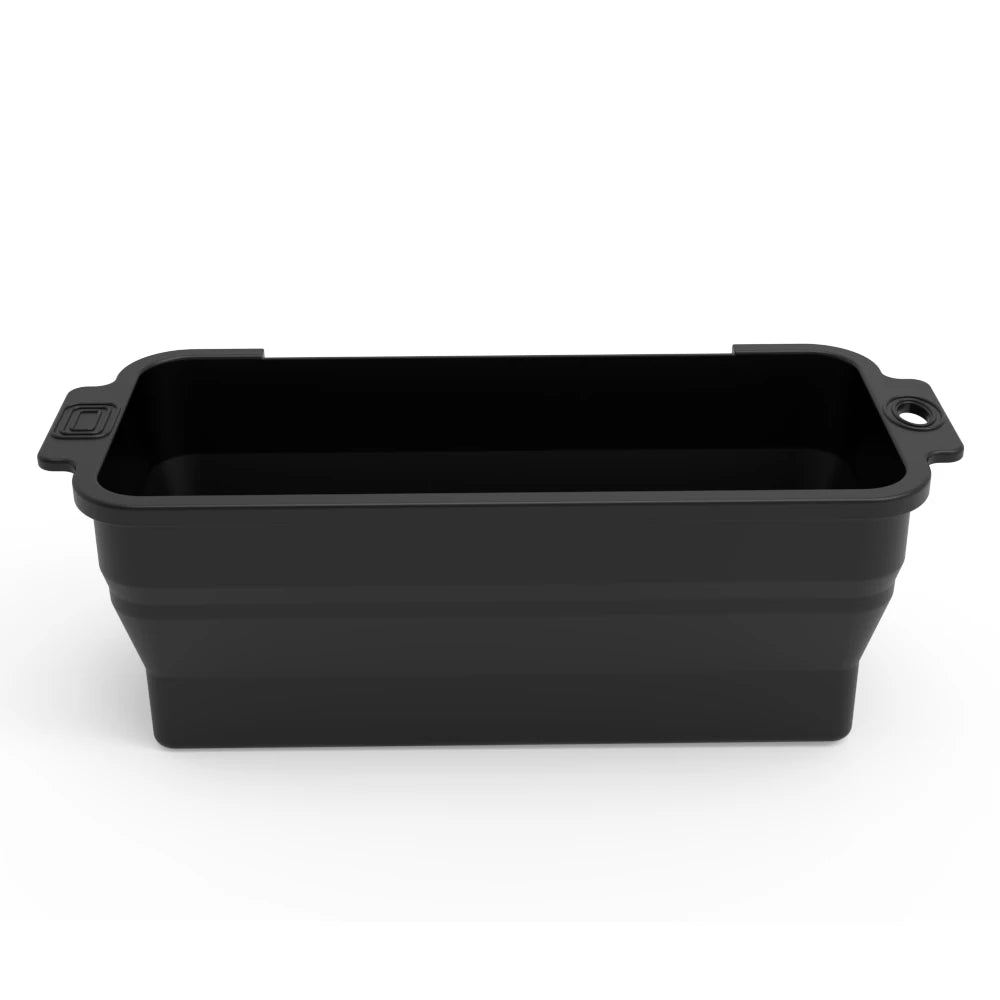 Black reusable silicone grease liners for griddle pans