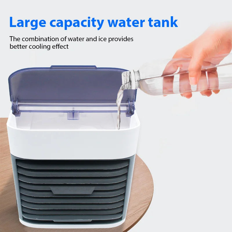 Enfriador de Aire Portátil para Escritorio con Humidificación