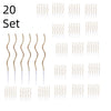 Spiral Birthday Cake Candles, Set of 6 Long Thin Decorative Candles for Cakes and Desserts