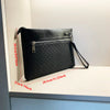 Men's PU Leather Clutch Bag with Cardholder and Zipper Pockets