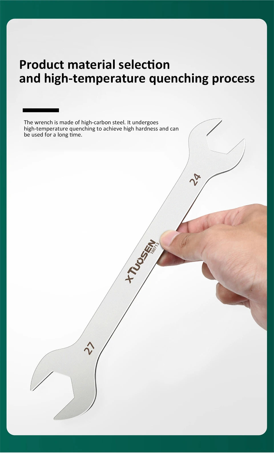 Ultra-Thin Dual-End Open Wrench for Tight Spaces