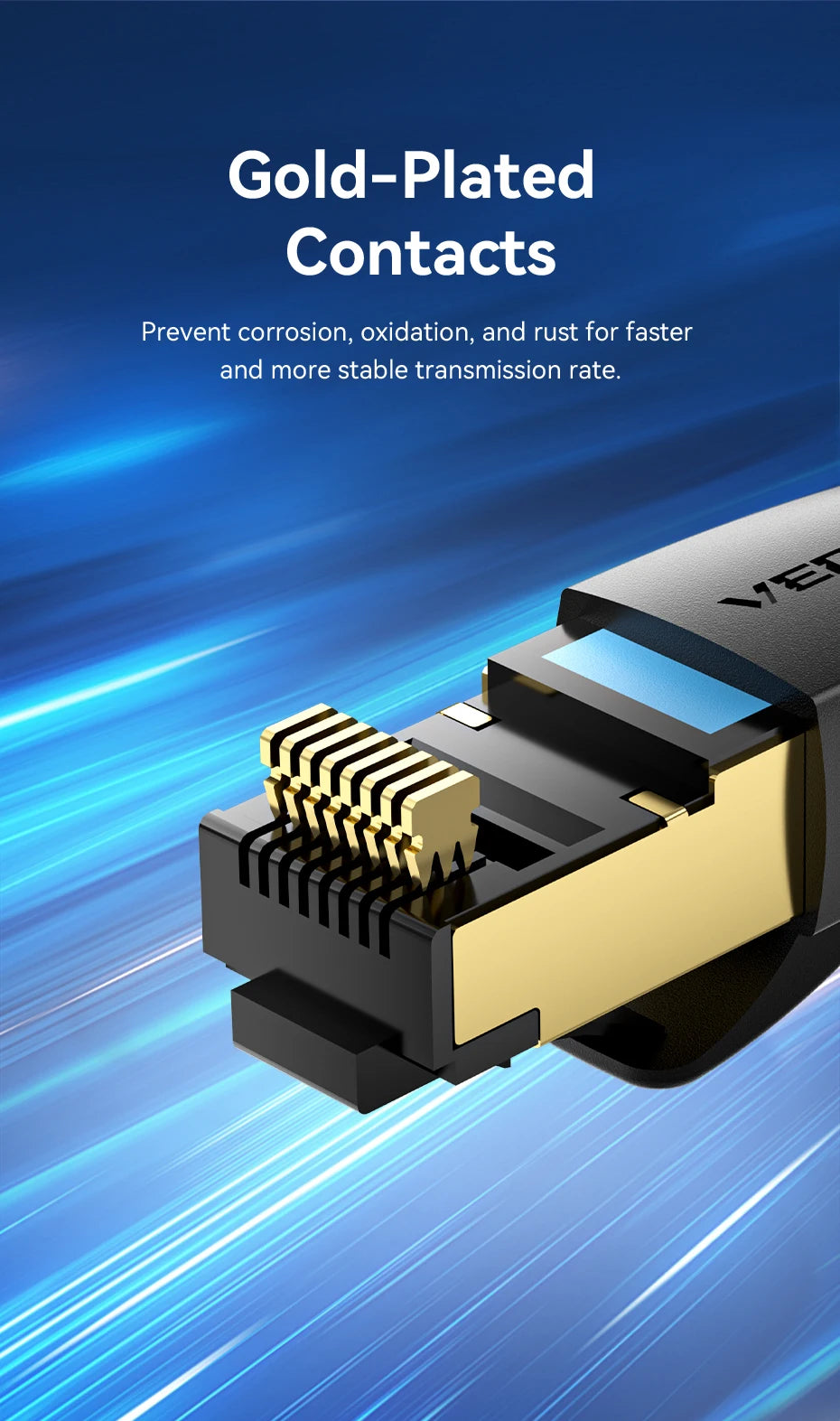 Cat8 Ethernet Cable – 40Gbps High-Speed Network Patch Cord