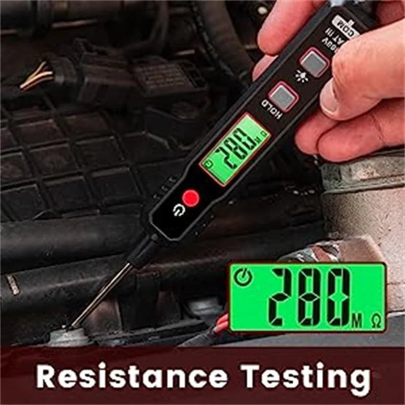 Smart Digital Circuit Tester with LED Display and Flashlight