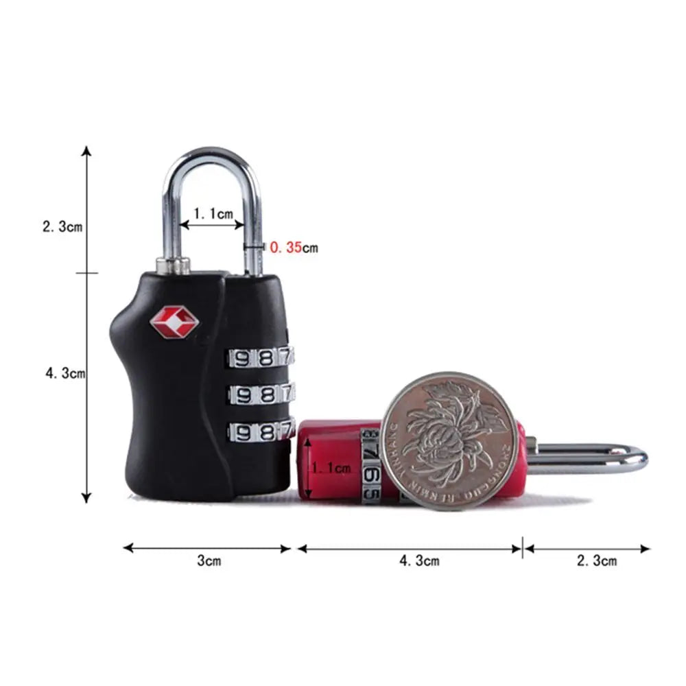 TSA-Approved 4-Dial Combination Travel Lock