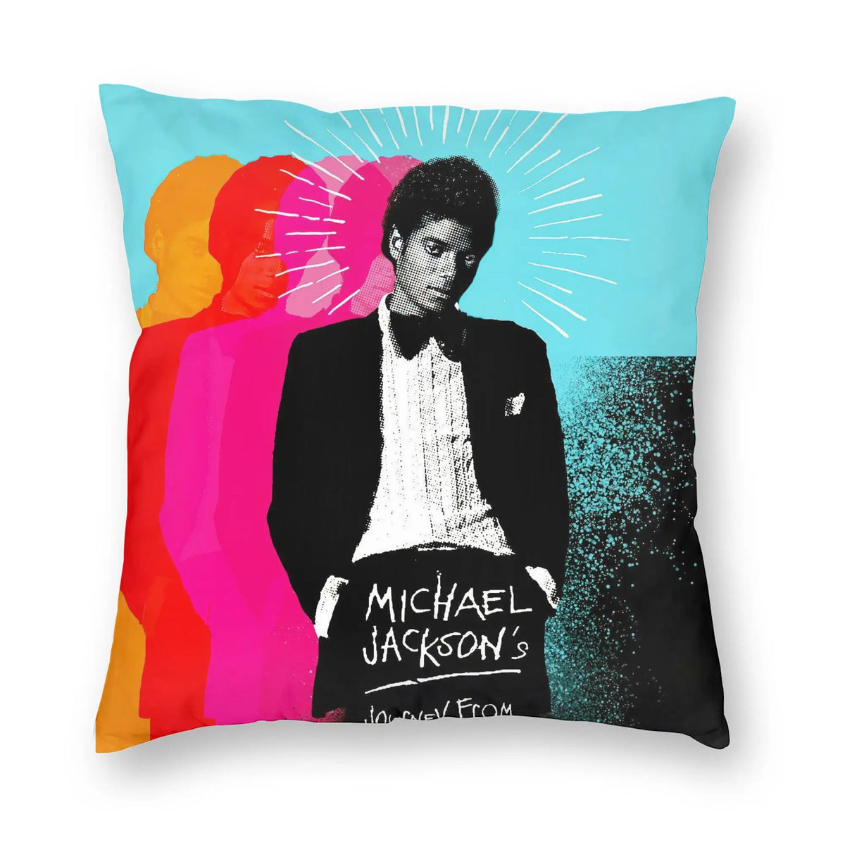 Michael Jackson Decorative Pillowcase with Hidden Zipper