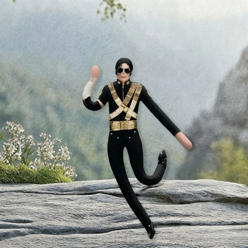 Michael Jackson Bendable Plush Doll with Wire Frame