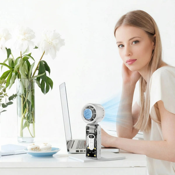High-Speed Rechargeable Handheld Electric Fan
