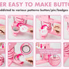 Multi-Size Button Maker Machine with 300 Button Parts Kit