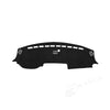 Black custom fit dash cover for Dodge Ram 1500, 2500, or 3500 trucks.