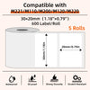 Rolls of compatible thermal label paper with waterproof, oil proof, strong viscosity, and scratch resistant features