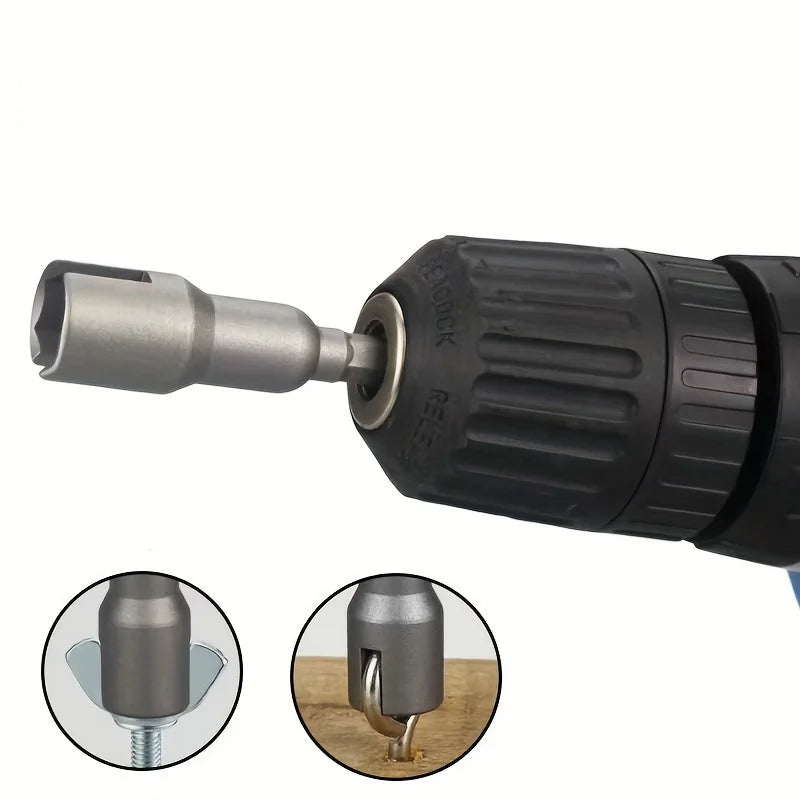 Heavy-Duty Butterfly Socket Wrench – 65mm Slotted Wing Nut Tool with Hex Handle