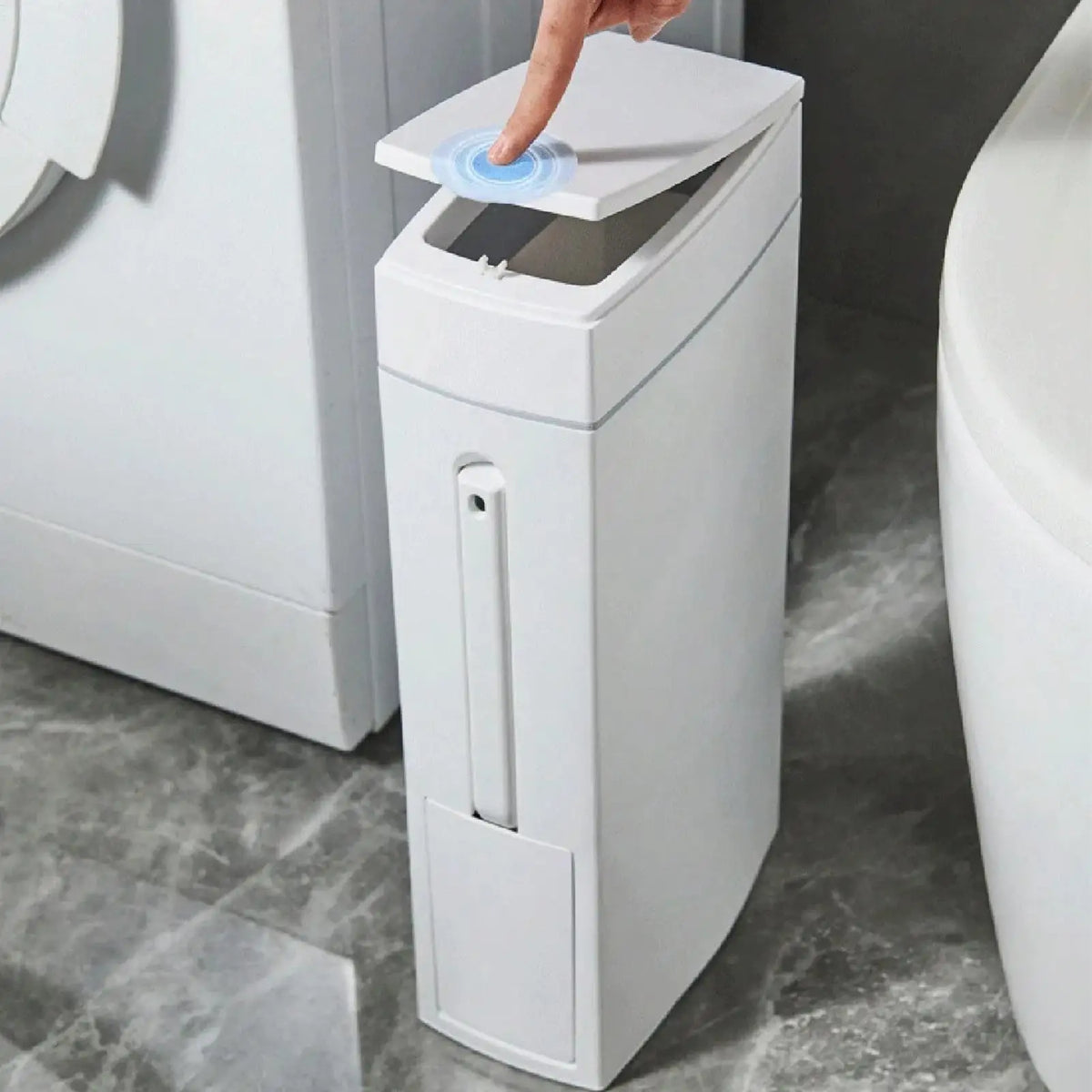 Cesto de Basura Elegante para Baño con Portar Cepillo de Inodoro