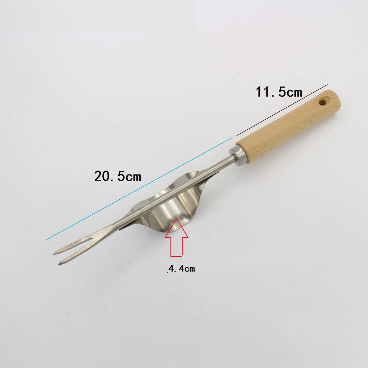 A carbon steel manual weeding tool set featuring a sickle, weeder, and hand shovel with wooden handles.