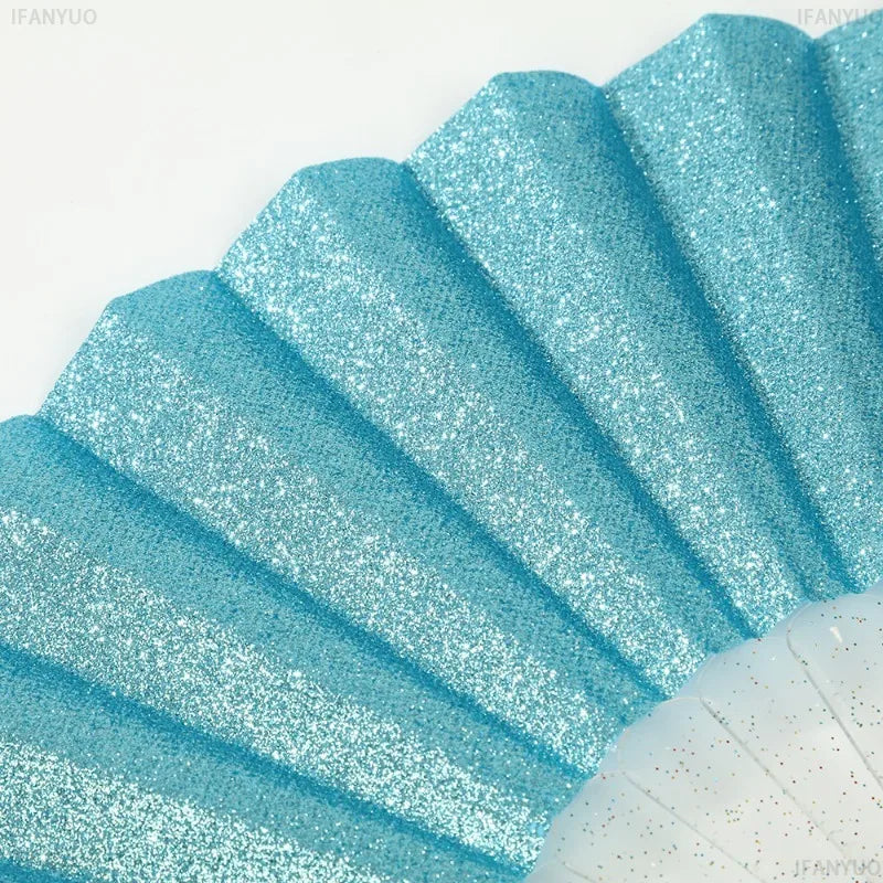 Sequin Folding Fan for Parties and Events