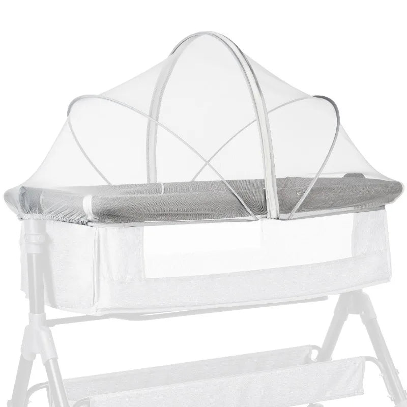 Breathable Bassinet and Travel Crib Cover with Zipper