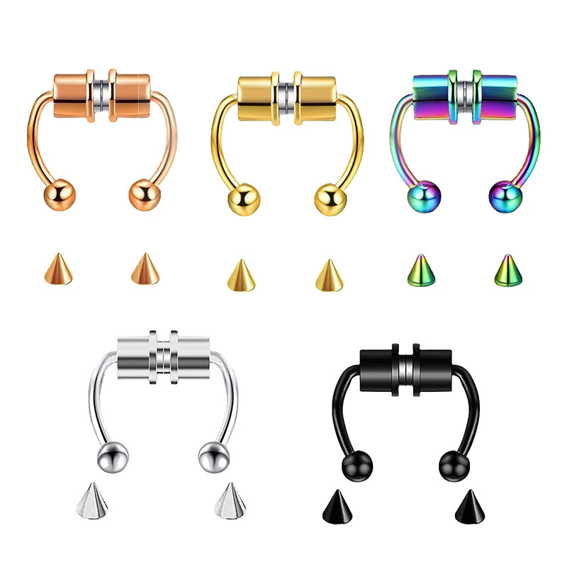 Aro de Septum Magnético sin Perforación