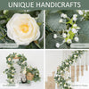 Artificial Eucalyptus Garland with White Roses