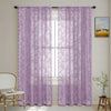 Romantic Lace Sheer Curtain with Floral Design