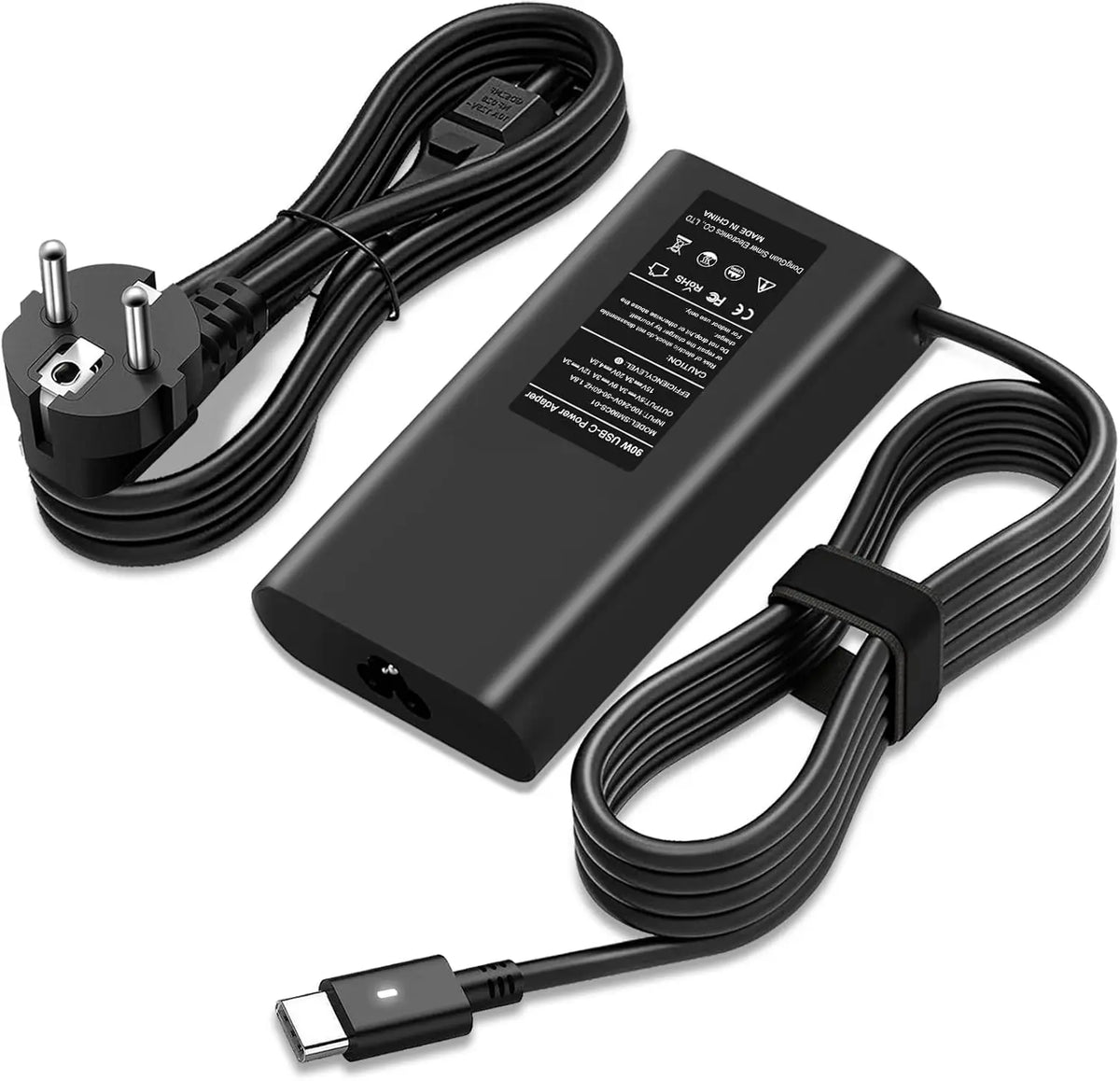 65W USB-C Laptop Charger for Dell Latitude, XPS, and Chromebook
