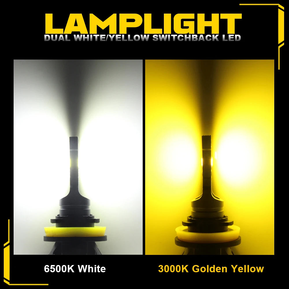 LED Fog Light Bulbs with 12,000 Lumens