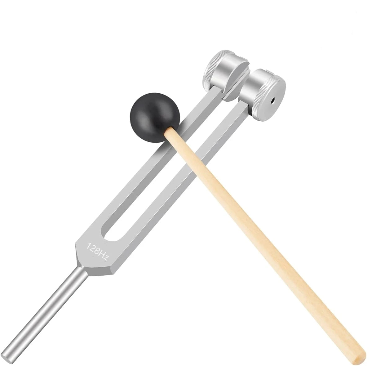 128Hz Aluminum Alloy Tuning Fork Set for Sound Therapy and Chakra Balancing
