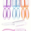 A set of nail art brushes with long handles in various colors including purple, blue, orange, and pink.