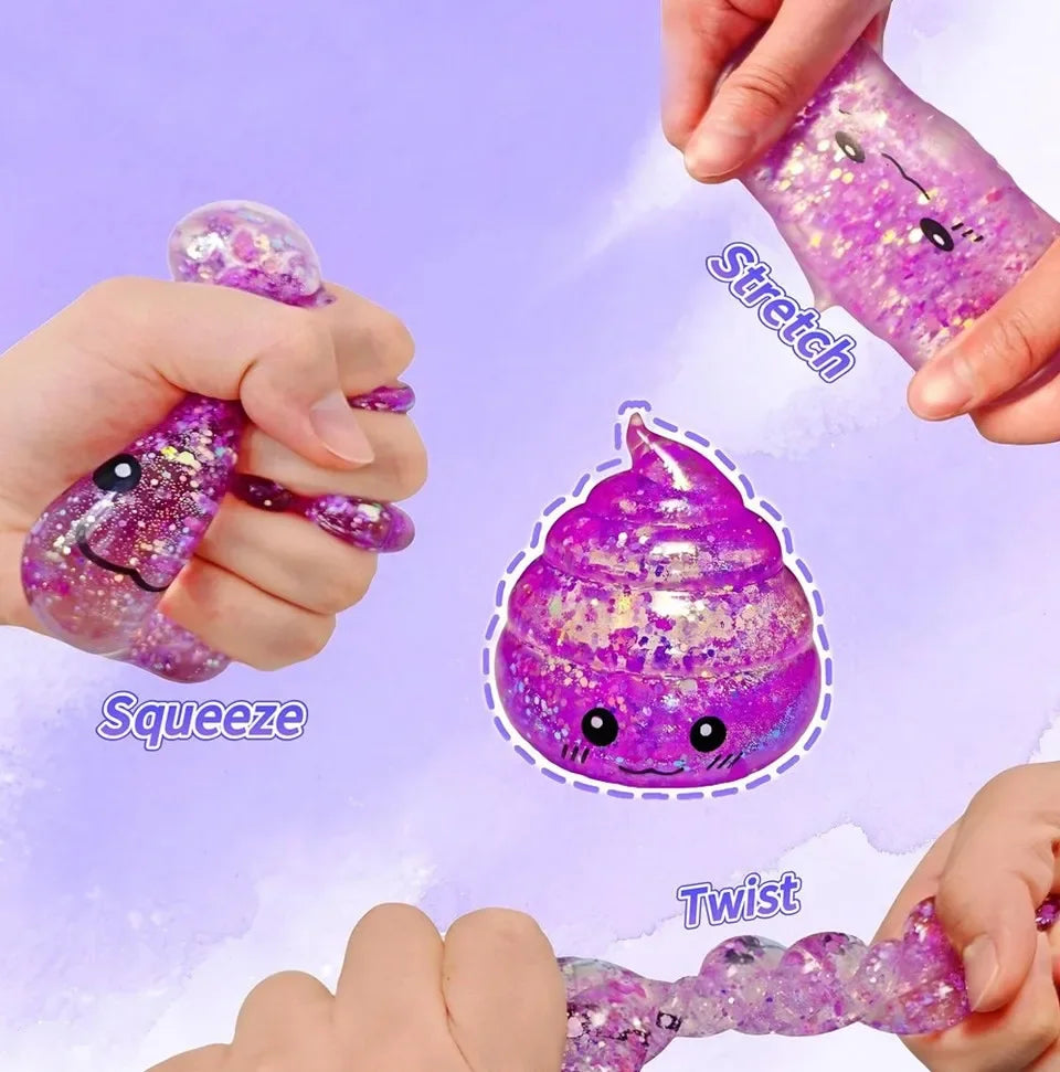 أدوات ضغط (Squishy) ومُهدئات للتوتر لامعة