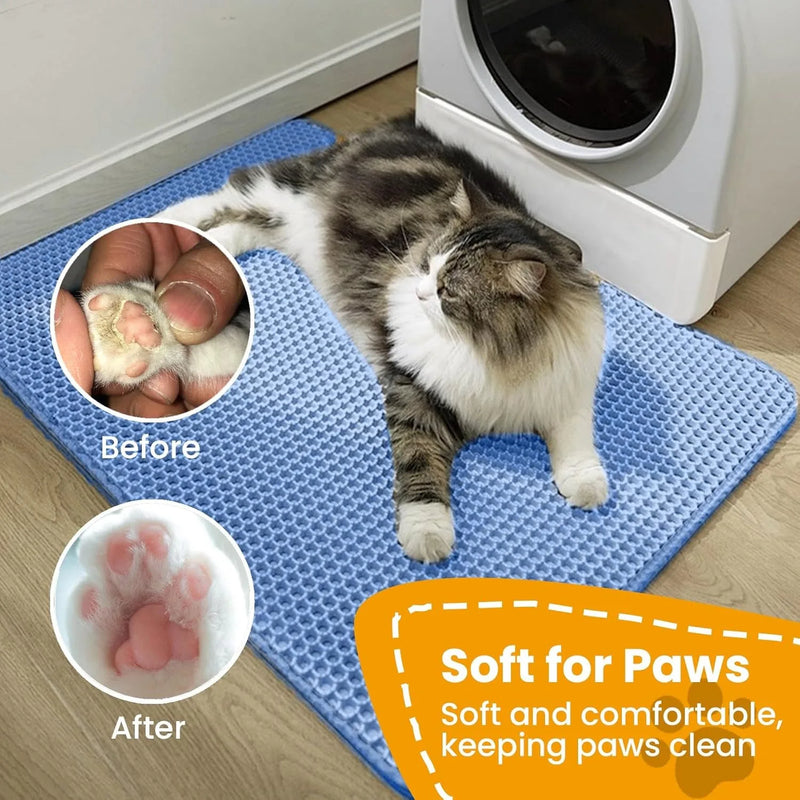 Double-Layer Cat Litter Trapping Mat