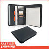 Zippered PU Leather Business Padfolio