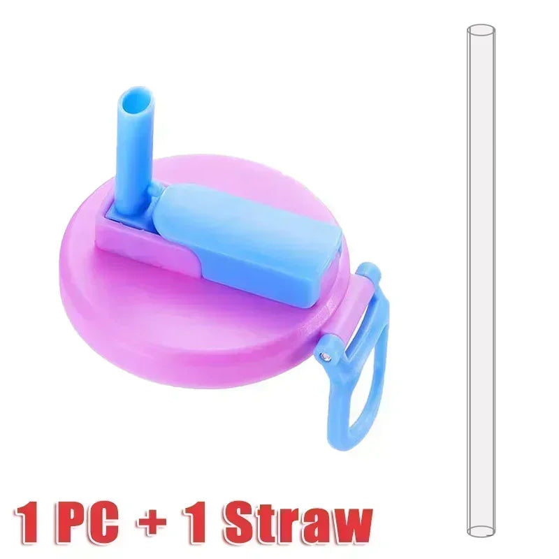 Silicone Soda Can Covers with Straws