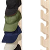 Wall-Mounted Wooden Hat Rack with 5 Hooks