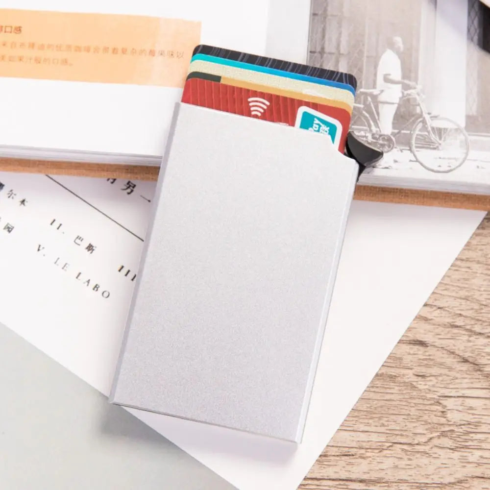 Tragbarer Aluminium-RFID-Blockier-Kartenhalter
