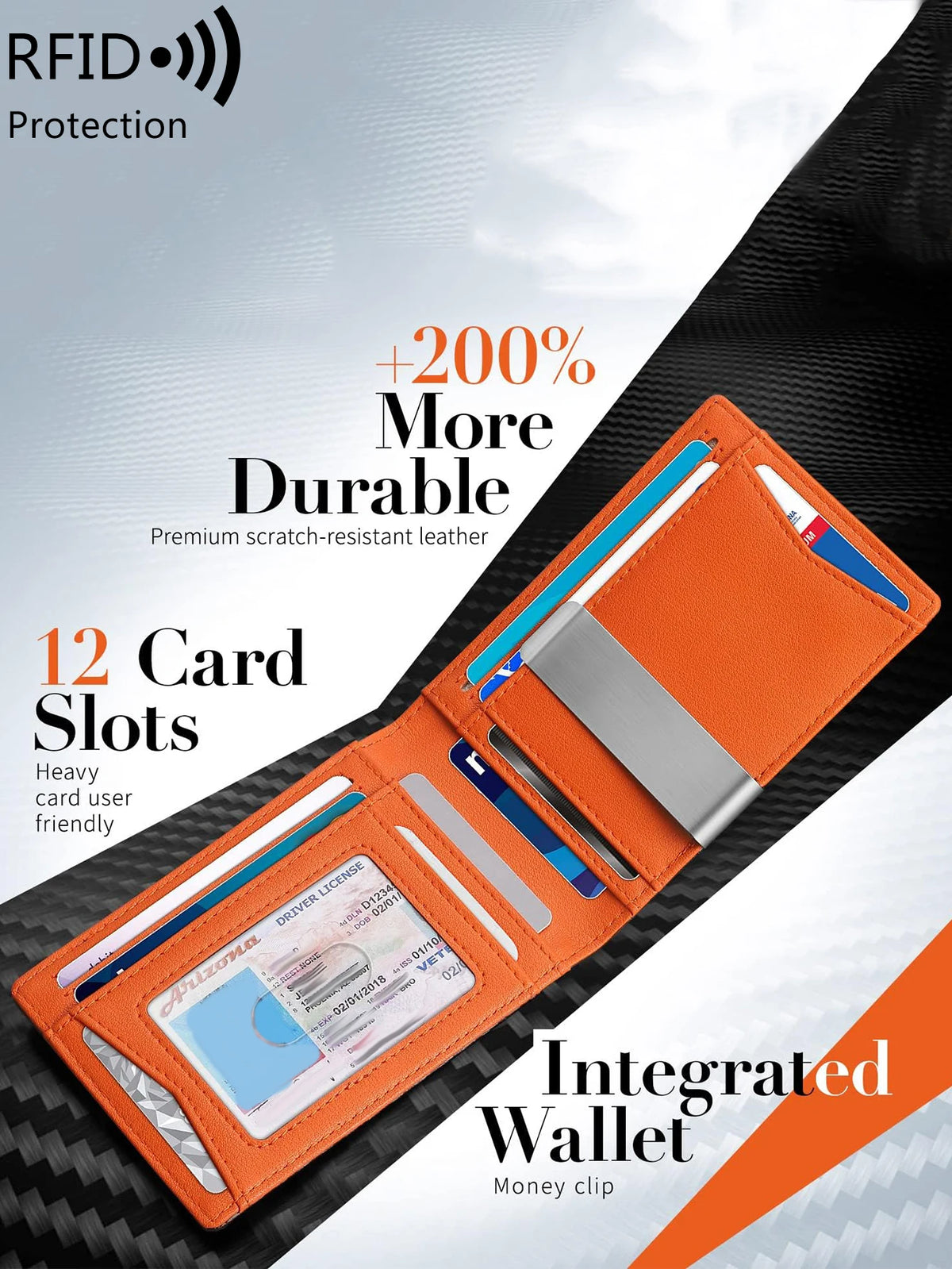 Slim RFID-Blocking Front Pocket Wallet
