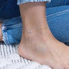 Gold-Plated Geometric Anklet with Extender